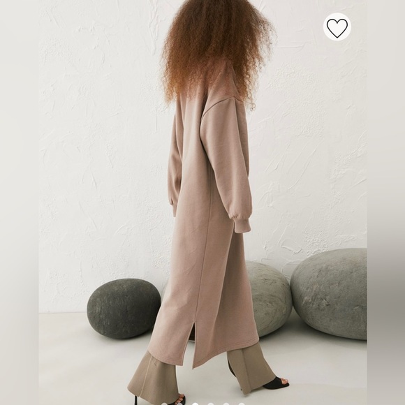 H&M Mocha Crewneck dress size S - Picture 2 of 5